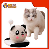 CAT SCRATCHER WITH SPRING ROLL [PANDA] 25X20.5X16CM