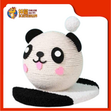 CAT SCRATCHER WITH SPRING ROLL [PANDA] 25X20.5X16CM