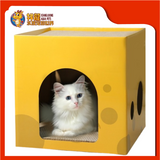 BOX WITH SCRATCHING BOARD [30X30X31CM]