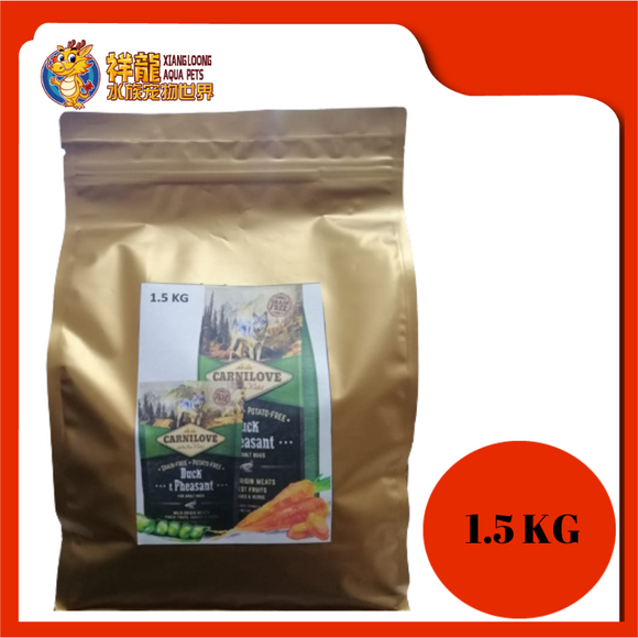 CARNILOVE ADULT DUCK & PHEASANT 1.5KG REPACK