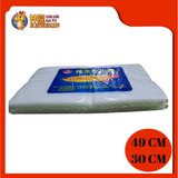 GREEN WHITE WOOL 49X30X2CM [FWGWW]