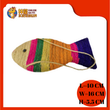 CAT SCRATCHER-XL[FISH]{38340} 40X16X5.5CM